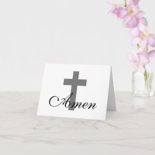 mooi AMEN met KRUIS   Kaart