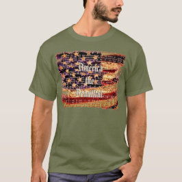 Mooi Amerika, Olijf, Patriottische Mannen T-Shirt