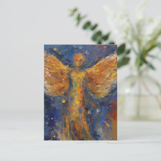 Mooi Angel Painting Briefkaart (Staand voorkant)