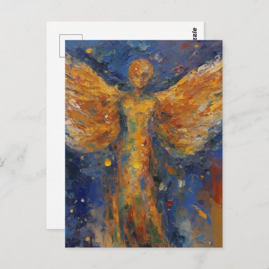 Mooi Angel Painting Briefkaart (Voorkant / Achterkant)