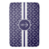 Mooi anker-anker-patroon met neusthema badmat (Voorkant Verticaal)