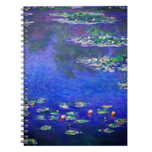 Mooi antieke waterlelies door Claude Monet Notitieboek