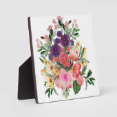 Mooi Aquarel Bloemen | Digitale Kunstschilderij Fotoplaat (Voorkant)