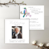 Mooi aquarel kolibrie viering van het leven kaart