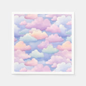 Mooi aquarel wolken servet (Voorkant)