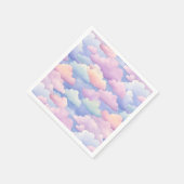 Mooi aquarel wolken servet (Hoek)