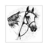 MOOI ARABISCH PAARD, PORTRET VAN HET PAARDENHOOFD RUBBERSTEMPEL (Afrduk)