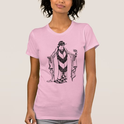Mooi Art Deco Lady shirt (Voorkant)