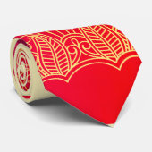 Mooi, art nouveau, art deco, goud, warm roze stropdas (Opgerold)