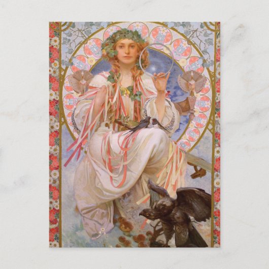 Mooi Art Nouveau-Briefkaart Briefkaart (Voorkant)