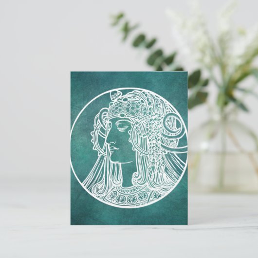 Mooi Art Nouveau-Briefkaart Briefkaart (Staand voorkant)