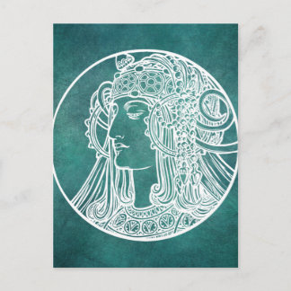 Mooi Art Nouveau-Briefkaart Briefkaart