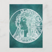 Mooi Art Nouveau-Briefkaart Briefkaart (Voorkant)