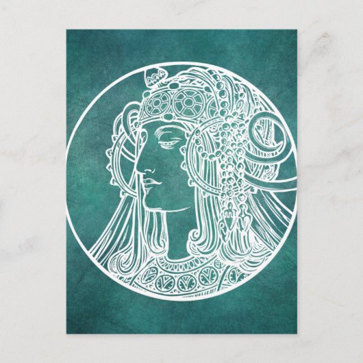 Mooi Art Nouveau-Briefkaart Briefkaart (Voorkant)