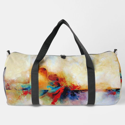 Mooi artistiek Abstract Aziatisch schilderij Plunjezak (Achterkant)