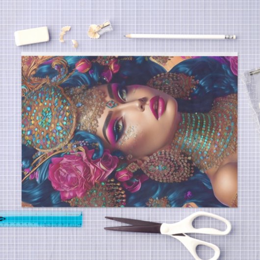 Mooi artistiek ontkoppelpapier tissuepapier (Craft)