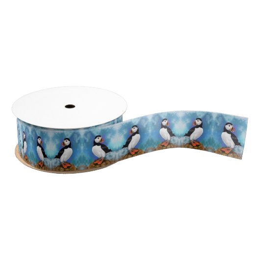 Mooi Atlantisch Puffin Birds Lint (Spoel)