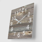 Mooi authentiek uitziend Rustic Barn-hout Vierkante Klok (Hoek)