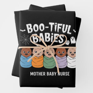 Mooi Babies Moeder Baby Verpleegster Halloween  Inpakpapier Vel