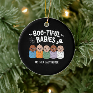 Mooi Babies Moeder Baby Verpleegster Halloween  Keramisch Ornament