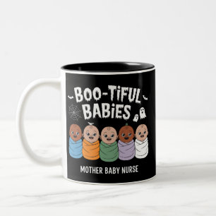Mooi Babies Moeder Baby Verpleegster Halloween Tweekleurige Koffiemok