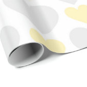 Mooi Baby neutraal hartpatroon Cadeaupapier (Rol Hoek)