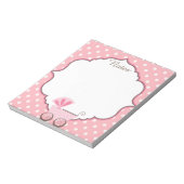 Mooi Baby shower, aangepast notitieblok (Linkerzijde)