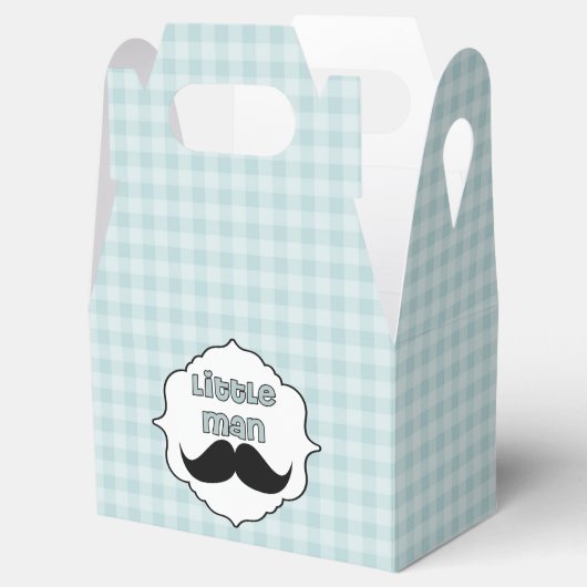 Mooi Baby shower Little Man Mustache Bedankdoosjes (Geopend)