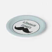 Mooi Baby shower Little Man Mustache Papieren Bordje (Gekanteld)