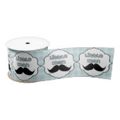 Mooi Baby shower Little Man Mustache Satijnen Lint (Spoel)