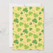 Mooi Baby shower St. Patrick's Theme Kaart (Achterkant)