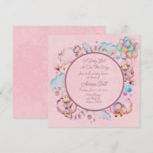 Mooi Baby shower voor meisjes (Voorkant / Achterkant)