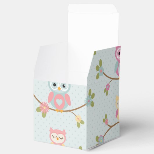 Mooi Baby Uil Pattern Bedankdoosjes (Geopend)