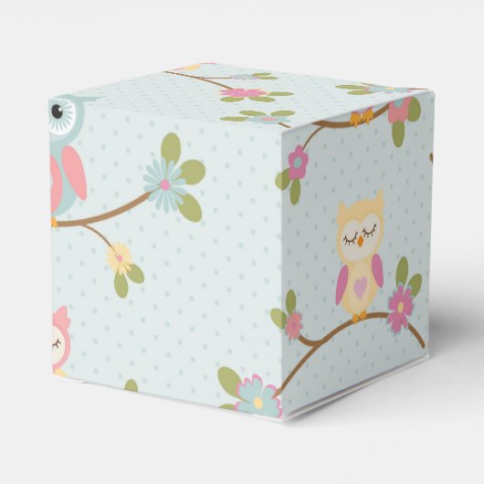 Mooi Baby Uil Pattern Bedankdoosjes (Achterkant)
