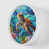 Mooi Baby Zee schildpad zwemmen (Hoek)