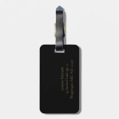 Mooi Bagagelabel voor Floral Print (Achterkant verticaal)