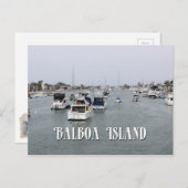 Mooi Balboa Island, CA, Briefkaart! Briefkaart (Voorkant / Achterkant)