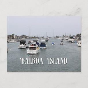 Mooi Balboa Island, CA, Briefkaart! Briefkaart