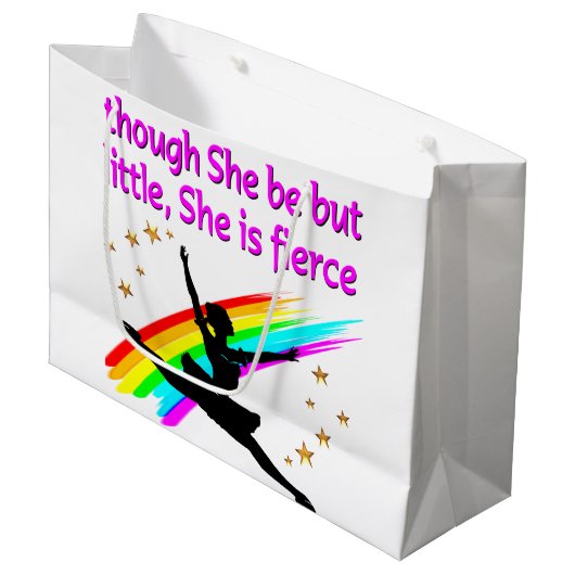 MOOI BALLERINA DANSERSONTWERP LARGE CADEAUTASJE (Voorkant Gekanteld)