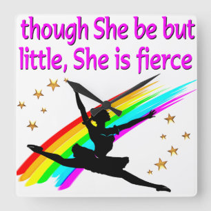 MOOI BALLERINA DANSERSONTWERP VIERKANTE KLOK