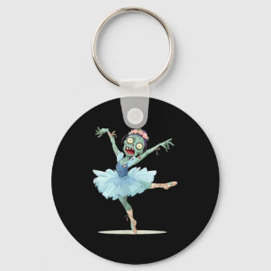Mooi ballerina-zombiekostuum sleutelhanger