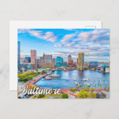 Mooi Baltimore, Maryland, Verenigde Staten Briefkaart (Voorkant / Achterkant)