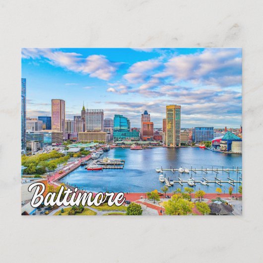 Mooi Baltimore, Maryland, Verenigde Staten Briefkaart (Voorkant)