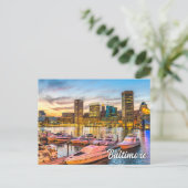 Mooi Baltimore, Maryland, Verenigde Staten Briefkaart (Staand voorkant)