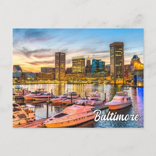 Mooi Baltimore, Maryland, Verenigde Staten Briefkaart (Voorkant)