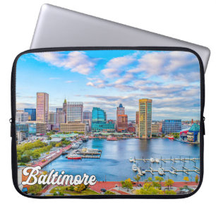 Mooi Baltimore, Maryland, Verenigde Staten Laptop Sleeve