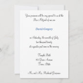 Mooi, Bar Mitswa uitnodiging, Davidster Kaart (Achterkant)