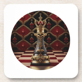 Mooi Barok stijl schaakstuk - De Koningin Bier Onderzetter