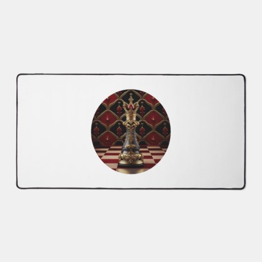 Mooi Barok stijl schaakstuk - De Koningin Bureaumat (Voorkant)