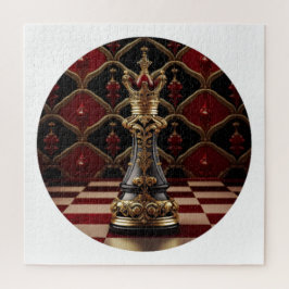 Mooi Barok stijl schaakstuk - De Koningin Legpuzzel